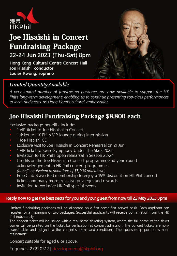 Joe Hisaishi Fundraising Package